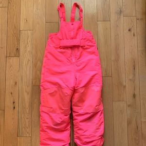 Cat & Jack size 4T pink snow bibs